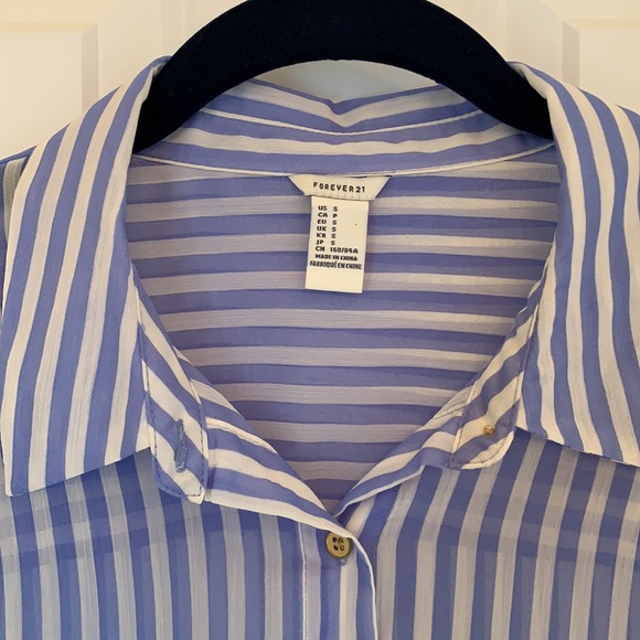 Forever 21 Striped Blouse - Picture 2 of 4